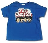 ロック バンド The Beatles ザ・ビートルズ キッズ Kids メンバーTシャツ 3T ロイヤルブルー