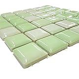 モザイクタイルシート パール 20mmタイル 15cm角シート [ グリーン ]