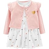 カーターズ Carter's カーディガン 半袖ロンパース ワンピース 2点セット ((6months(61-67cm))) [並行輸入品]
