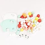 Mamimami Home 歯固め 噛がため シリコーン 授乳看護用 ネックレス ペンダント ブレスレット DIY 材料パッケージ パパ ママ 安心の素材 カミカミ　幼児玩具 新生児贈り物 女の子 男