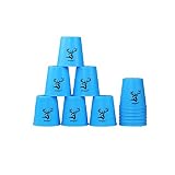 TKS スポーツスタッキング専用カップ スポーツスタッキング用プラスチックカップ12点セット スピードスタックス 競技用 FlyinCup 12個セット ブルー