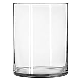 リビー シリンダー花瓶 8インチ ワイド クリア 2本セット【並行輸入品】+NONOKUROオリジナルミニミニクロス