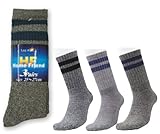 【3足組5セット販売】福徳産業 #5243 パイルソックス先丸モクカラーライン入3足組