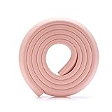 BELLE コーナークッション L型 コーナーガード 2m 4m両面テープ付き ケガ防止 家具保護 (薄手, ピンク)