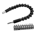 フレキシブルシャフト スクリュードライバビット付き 電気ドリルアクセサリー 汎用ドリルビット ドライバーセット接続ホルダー 共11個入りセット