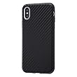 レイ・アウト iPhone XS ケース TPU 耐衝撃 Light Carbon カーボンブラック