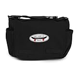 Black Heavyweight Canvas Messenger Bag Carry-All Diaper Bag with Skateboard Art by Crazy Baby Clothi