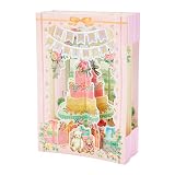 サンリオ バースデーカード スクエアポップ ケーキ グリーティングカード 海外輸送可 BD194-3 SANRIO 605701