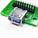 WLGQ USB 3.0 Aタイプメス 2.54mmブレークアウトボード DIYテストコネクター 10ピンPCボード付き