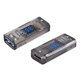 Poyiccot USB-C to USB-A 変換アダプタ 10Gbps Type C メス to Type A メス 変換 LED 出力 表示付き、USB 3.2規格 透き通る type-c usb 変換アダプタ 急速充電と高速データ転送 MacBook iPad充電対応 2個入り