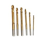 Homyl HSS 4241製　高品質　木工用　加工　ドリルビット　ホールソー　切削工具　セット　6本入り