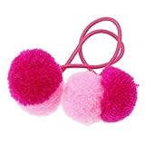 everbloom studio #90P Pompom hair band(2 pack)pnk/fus