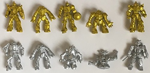 ガンダム 昭和レトロ 消しゴム ガン消し 金銀10体セット