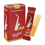 バンドーレン アルトサクソフォンリード ジャバ・ファイルド・レッドカット(JAVA FILED RED CUT)硬さ:3-1/2 (10枚入)