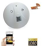 Bybest HD1080P Wi-Fi Hidden Spy Camera,P2P Alarm Home Security System,Motion Activated Spy Smoke det