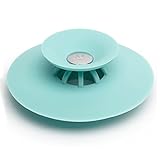 Yiteng　フィルター　ラバーカップ　洗面台　排水栓　止水栓　流し台　浴室　排水口　デオドラント　ドレイン　ストッパー　カバー　ヘアキャッチャー　（ブルー）