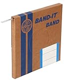 BAND-IT C40399 316 Stainless Steel Uncoated Band, 3/8" Width X 0.025" Thick, 100 Feet Roll [並行輸入品]