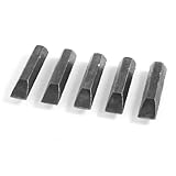 uxcell ドライバービット　スロットビット　ブロンズトーン　六角シャンク　9mm幅　5本入