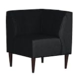 arne ダイニングチェア ソファー L字 カウチソファー コーナーソファー 日本製 完成品 LUNCH コーナー ダークブラウン脚 ファブリック ブラック