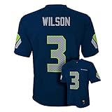 Russell Wilsonシアトルシーホークス海軍ブルーNFL Youth 2016 – 17 Seasonミッドティアジャージー US サイズ: Small 8