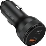 アドテック カーチャージャー 83W【USB-C+USB-A】小型 シガーソケット PD PPS 急速充電 高速充電 65W+18W 出力 12V車 24V車 トラック 車載充電器 iPhone 17 ノートパソコン スマホ Switch Type-C タイプc 軽量 コンパクト シガー ACPD-V083AC