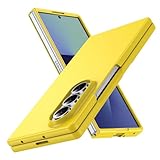 CMYFPOFL ケース 対応 Galaxy Z Fold 7 5G 用の ケース 耐衝撃 薄型カバー 軽量 ハードPC素材 携帯 黄 8-Z Fold 7-08