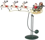 彩か SAIKA 【クリスマス】 サンタ そり   Swinging SANTA & 3Deer CXS-14