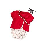 CHOUeTTe ベビー服 ロンパース 新生児～2歳半まで 前開き 半袖 リボン 花 綿100% 可愛い 出産祝い 誕生日プレゼントにもどうぞ サイズ多数 オリジナルタオル付き (80cm～18か月)