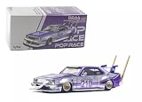 POP RACE 1/64 日産 スカイライン 街道レーサー C210 パープル/シルバー KAIDO RACER (BOSOZOKU STYLE) [並行輸入品]