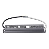 Yaqing照明ac90 ~ 130 V to dc12 V 50ワットip67防水LEDドライバ電源供給変圧器 Waterproof Power Supply