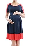 Momo Maternity DRESS レディース US サイズ: Small カラー: ブルー