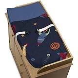 Sweet Jojo Designs Galactic Planets Baby Changing Pad Cover for Space Galaxy [並行輸入品]