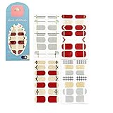 ネイルシール 4枚 トレンデイ 通勤風 デート ネイルステッカー 損傷なし 貼るだけマニキュア ネイルラップ ネイルアート (パターン-1)