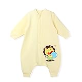 エルフ ベビー(Fairy Baby)ベビースリーパー スリーピングバッグ 着る布団 寝袋春秋用 長袖 イエロー M