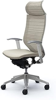 オカムラ オフィスチェア バロン 固定ヘッドレスト 可動肘 座クッション