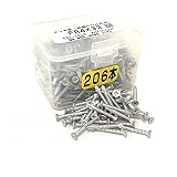 コクサイ ドリルビス (ラスパート)Rイッキ君 皿頭 フレキ&リーマ付 腰パック (太さ4mm×長さ32mm 206本)