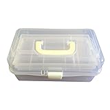 YUNCLOS　収納ボックス　ツールボックス　小物収納ケース 工具箱　ツールボックス 3段　収納ボックス 薬　プラスチック ボックス　高品質　工具収納　折り畳み式　大容量