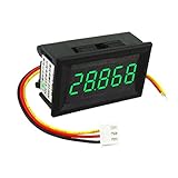 B Baosity DC 3.5~30V　ミニ　5桁　デジタル　電圧計　ボルト　メーター　パネルカー　全４色　 - 48x29x22mm, 緑