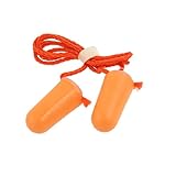 uxcell イヤプラグ ネック ストレップ レデューサー フォーム オレンジ 2ペア入り