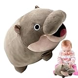 ムー・デン カバ ぬいぐるみ | ぬいぐるみ |ムーデンおもちゃ |ファンのためのかわいいコビトカバのぬいぐるみ |かわいいぬいぐるみの枕 |柔らかいぬいぐるみ子供用ホームソファ寝室の装飾用