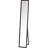 不二貿易 姿見 スタンドミラー 幅27cm ブラウン 木製 折りたたみ 飛散防止 72091