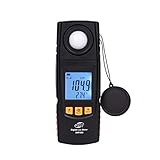 CkeyiN デジタル照度計 光度計 温度計内蔵 高精度 計測範囲0-200000LUX 工場 店舗 オフィス 家庭などの照度測定に活躍 【一年保証】