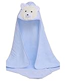 ベビーキッズ ソフト コットン 通気性 バスタオル 新生児 浴衣 クローク32.28'x32.28 "（ブルー）
