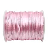 Promise Babe ゴールド ナイロン紐 紐 約75m/巻 1卷セット 直経約1mm 糸通しコード アクセサリー パーツ 手芸用品 ハンドメイド ネックレス ブレスレット