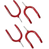 ALAZCOユーティリティフック 4pc Red U-Hooks