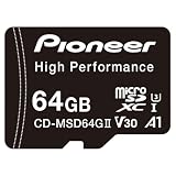 Pioneer microSDカード CD-MSD64G-2 SDXC 64GB CLASS10 U3 V30 A1 高耐久 カロッツェリア