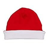 (ベイビーバグズ) Babybugz 赤ちゃん・ベビー用 リバーシブル オーガニックコットン ベビーハット (ワンサイズ) (ホワイト/レッド)