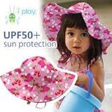 赤ちゃん 幼児 向け UVカット帽子 紫外線対策 保育園 幼稚園 運動会 潮干狩り お出かけ用 UPF53+ iplay ｸﾗｼｯｸﾌﾞﾘﾑ ｻﾝﾌﾟﾛﾃｸｼｮﾝﾊｯﾄ ﾗｲﾄﾋﾟﾝｸﾍﾞﾘｰｽﾞ ６