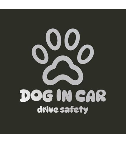 Amazon.co.jp: nc-smile dog on board 骨型 肉球 犬 乗ってます