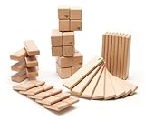 おもちゃ 52 Piece Tegu Original Magnetic Wooden Block Set Natural [並行輸入品]